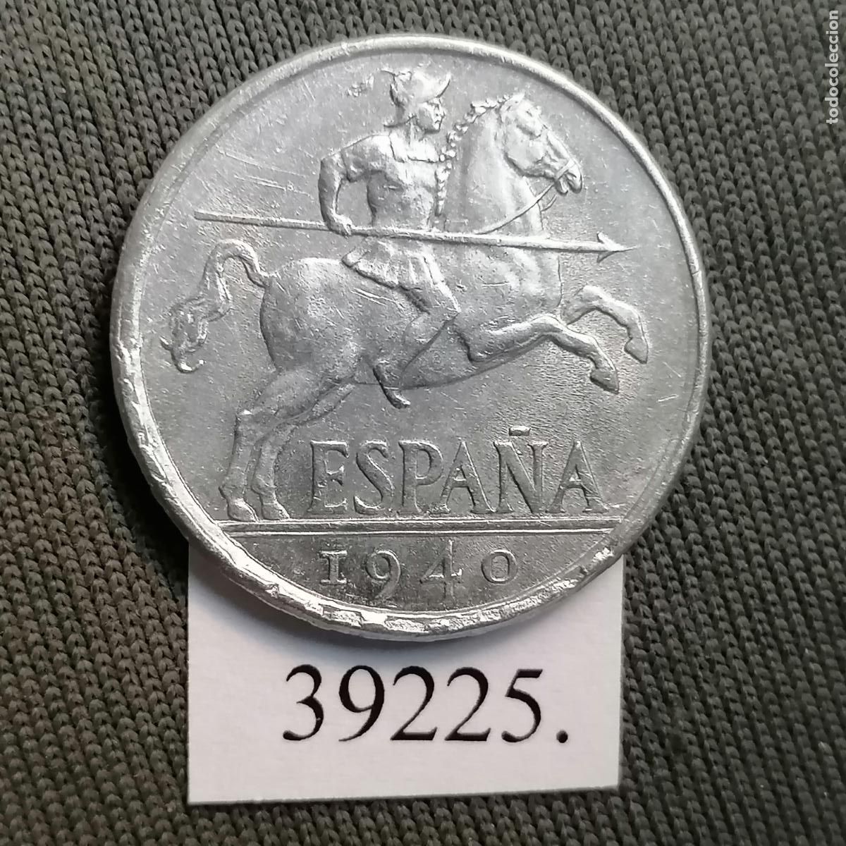 Monedas Franco: Espa&ntilde;a 10 c&eacute;ntimos 1940, Franco - Foto 1