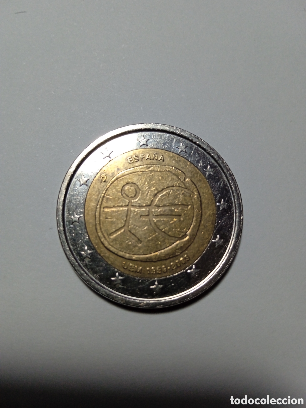 Monedas Franco: Moneda 2&euro; conmemorativa UEM - Foto 2