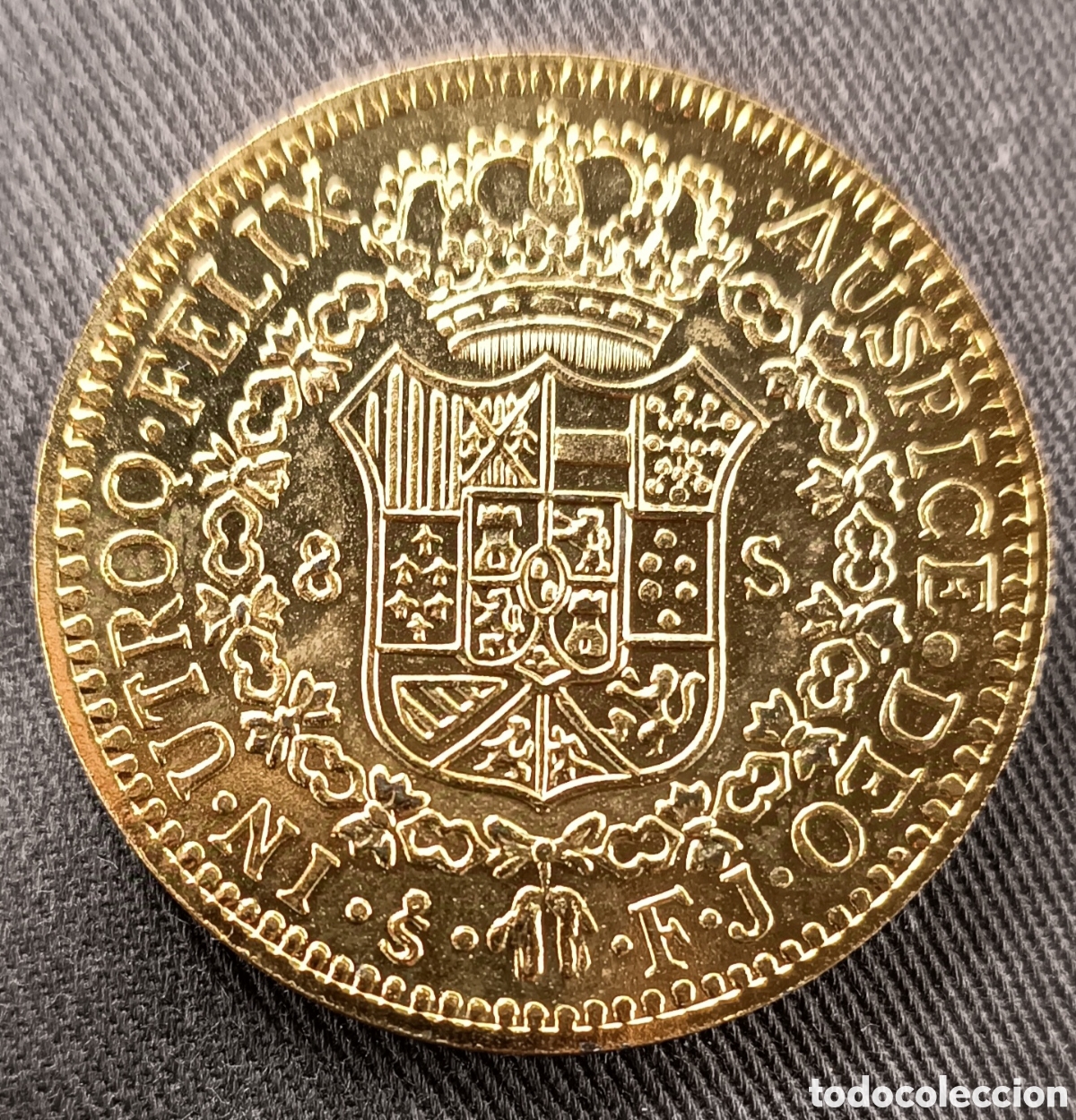 Monedas Franco: Replica Moneda 8 Escudos 1811 - Foto 2