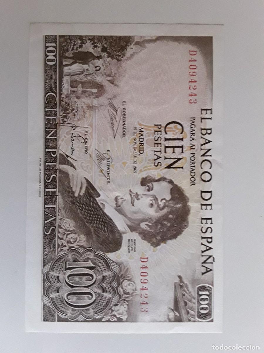 Monedas Franco: Billete 100 pts. G.A. Becquer - Foto 1