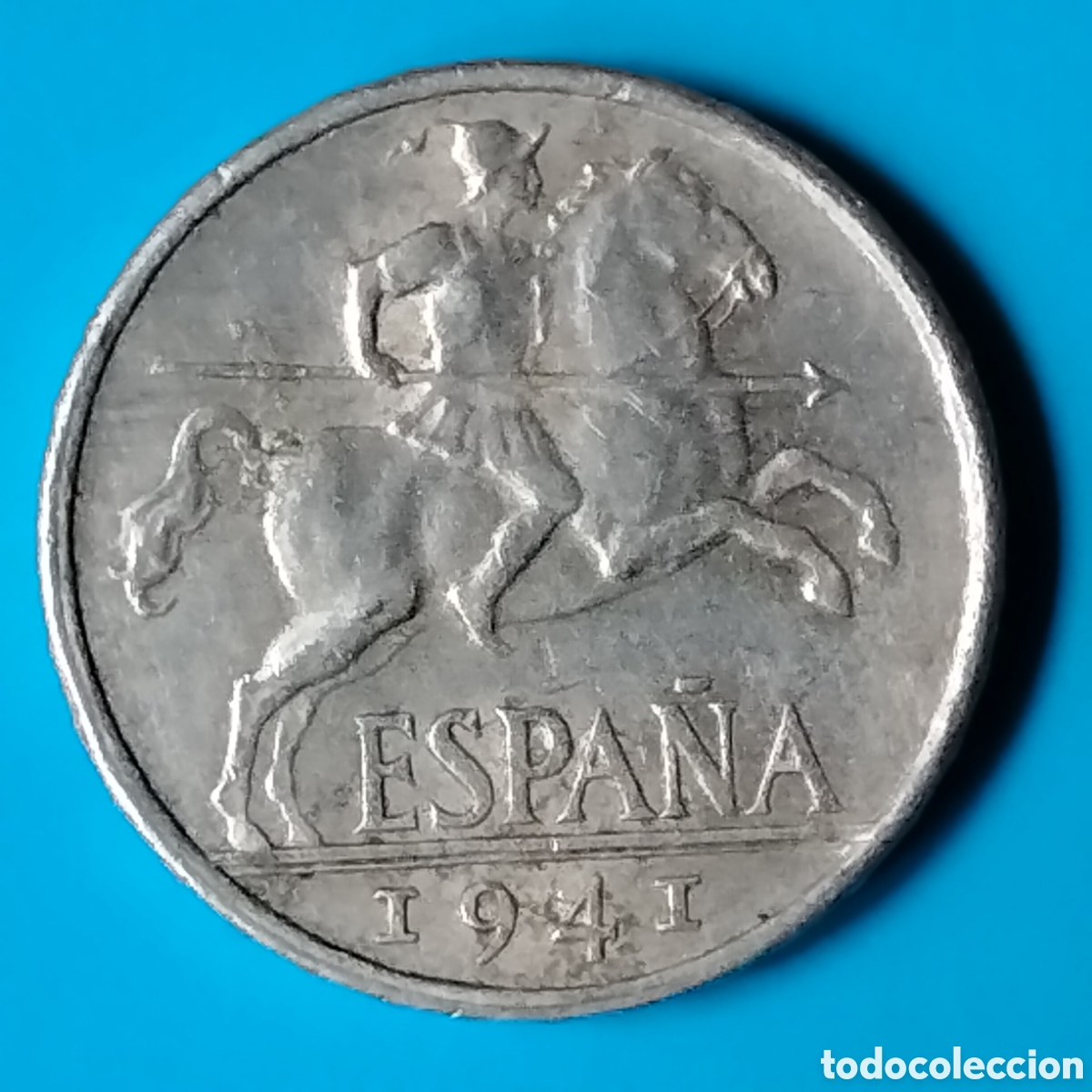Monedas Franco: ESTADO ESPA&Ntilde;OL 10 CENTIMOS AL 1941 - Foto 1