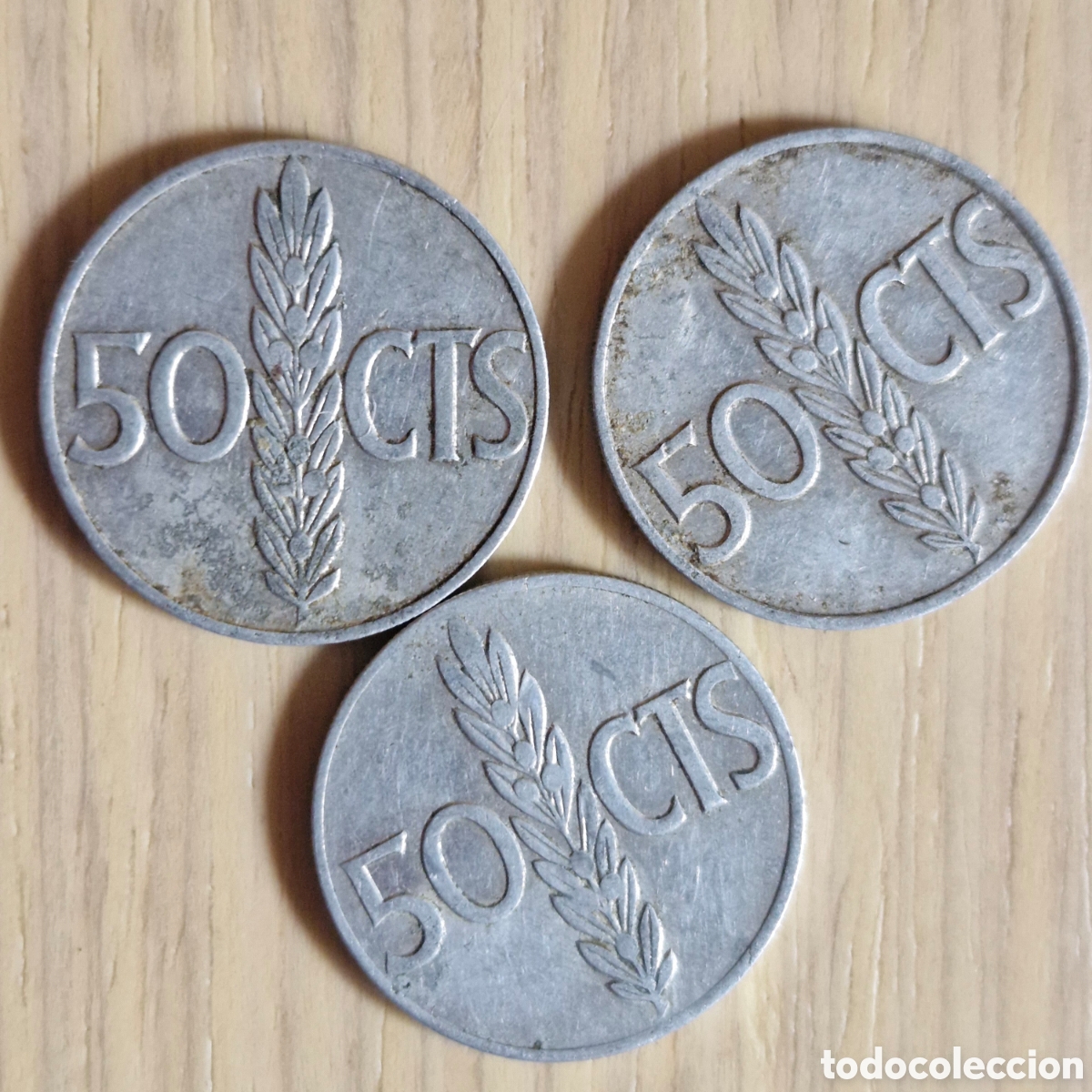 Monedas Franco: 3 MONEDAS 50 CTS 196612 - Foto 2