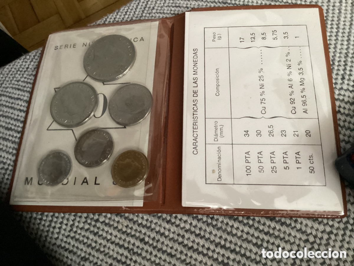 Monedas Franco: Serie numism&aacute;tica del Mundial 82 - Foto 3