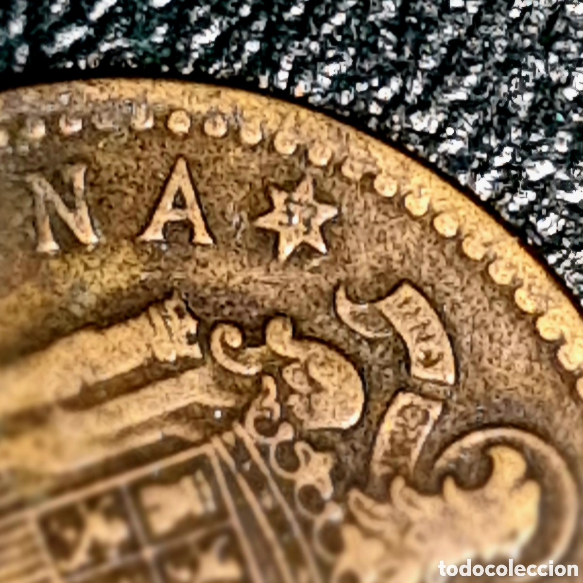 Monedas Franco: una peseta 1947 estrella 53 - Foto 3