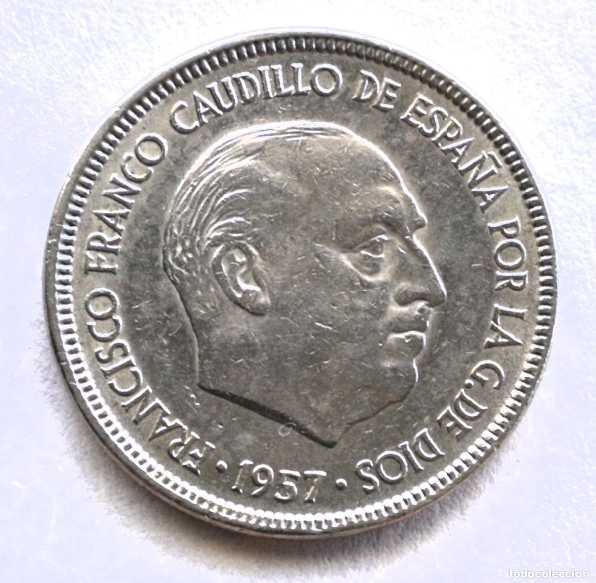 Monedas Franco: MONEDA DE 5 PESETAS 1957*63 - Foto 1