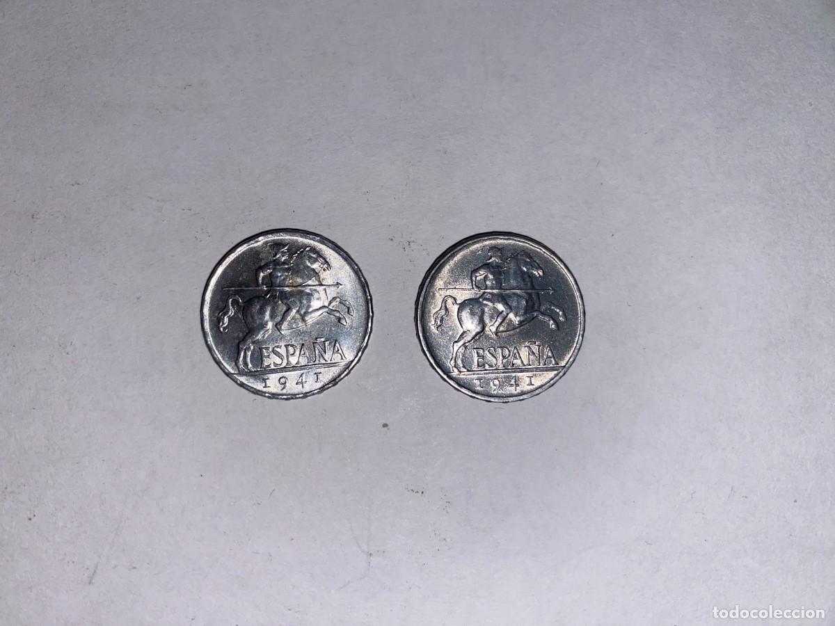 Monedas Franco: 2 Monedas 5 Centimos 1941 EBC - Foto 1