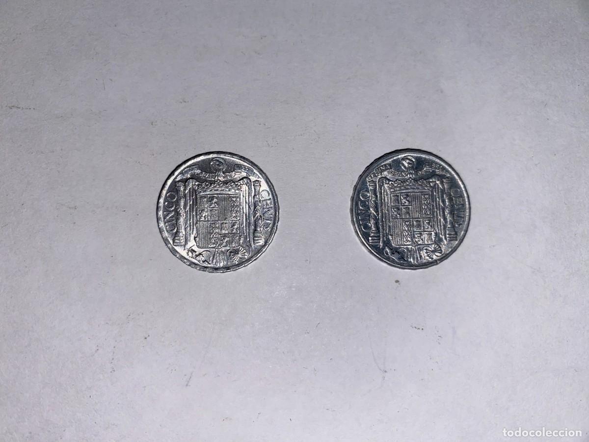 Monedas Franco: 2 Monedas 5 Centimos 1941 EBC - Foto 2