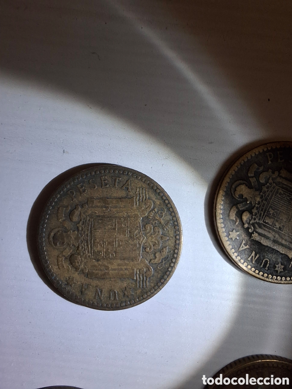 Monedas Franco: 8 Monedas de 1 peseta 1947 - Foto 4