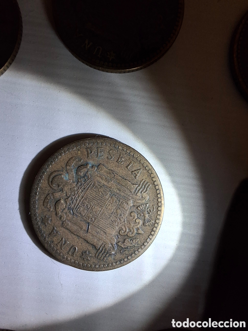 Monedas Franco: 8 Monedas de 1 peseta 1947 - Foto 8