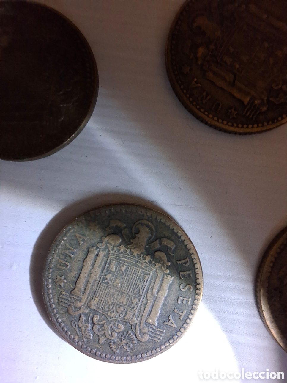 Monedas Franco: 8 Monedas de 1 peseta 1947 - Foto 10