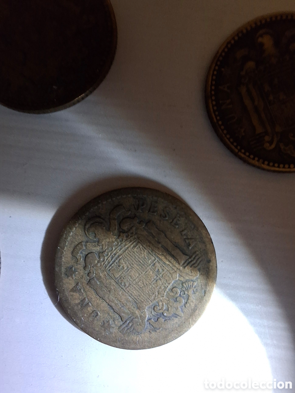 Monedas Franco: 8 Monedas de 1 peseta 1947 - Foto 11