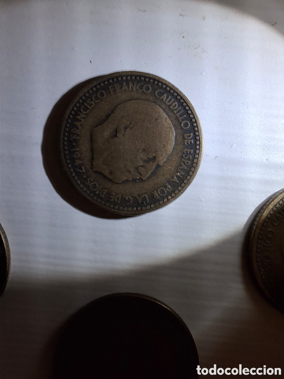Monedas Franco: 8 Monedas de 1 peseta 1947 - Foto 12