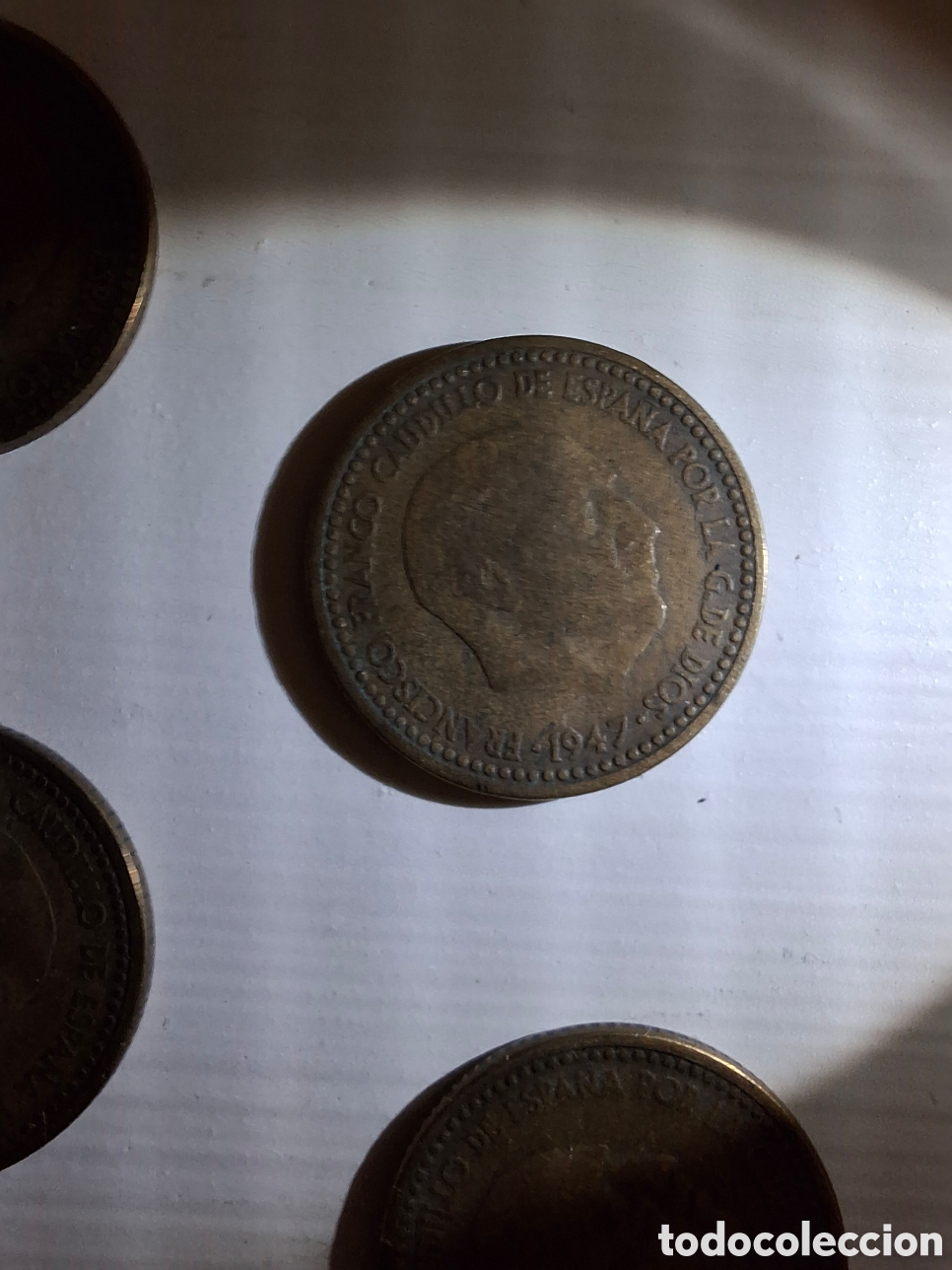 Monedas Franco: 8 Monedas de 1 peseta 1947 - Foto 13