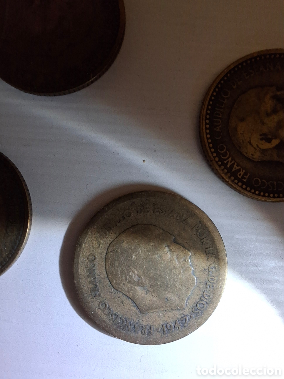 Monedas Franco: 8 Monedas de 1 peseta 1947 - Foto 15