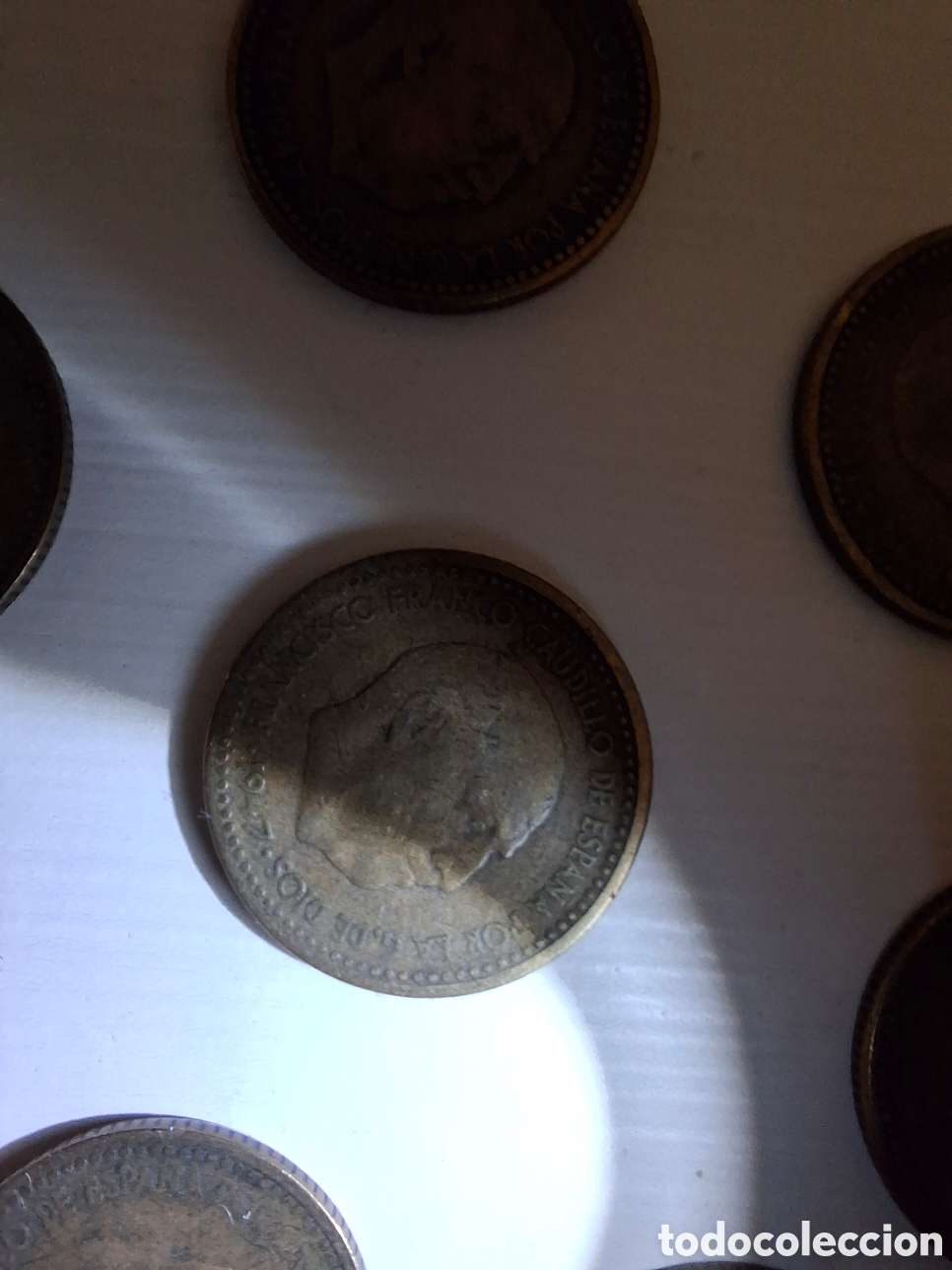 Monedas Franco: 8 Monedas de 1 peseta 1947 - Foto 18