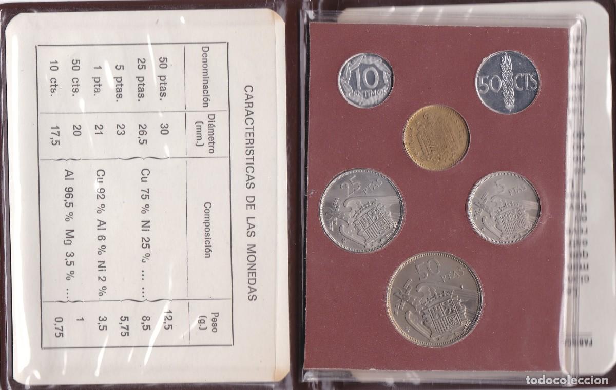 Monedas Franco: Cartera. Prueba Numismatica E Espa&ntilde;ol. 1957*75. - Foto 3