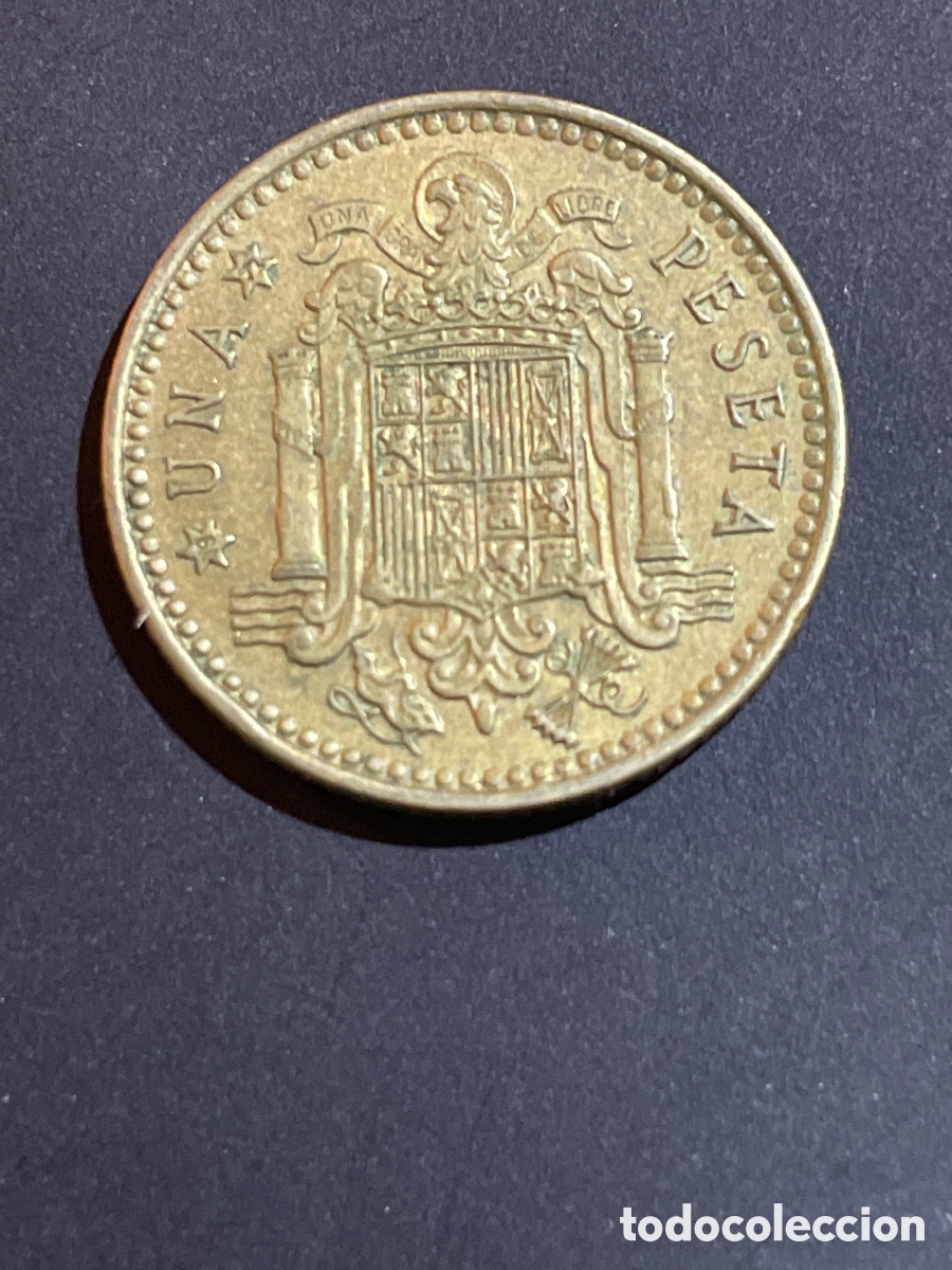 Monedas Franco: 1 pta Estado espa&ntilde;ol 1966 - Foto 2