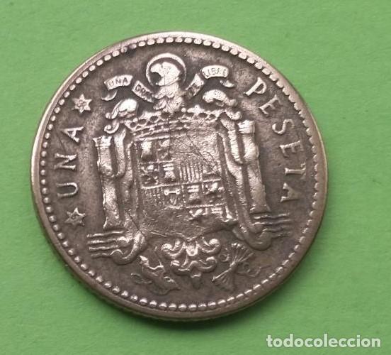 Monedas Franco: moneda 1 peseta 1947 - Foto 4