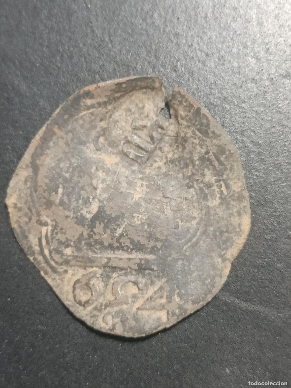 Monedas Franco: Moneda medieval resellada - Foto 1