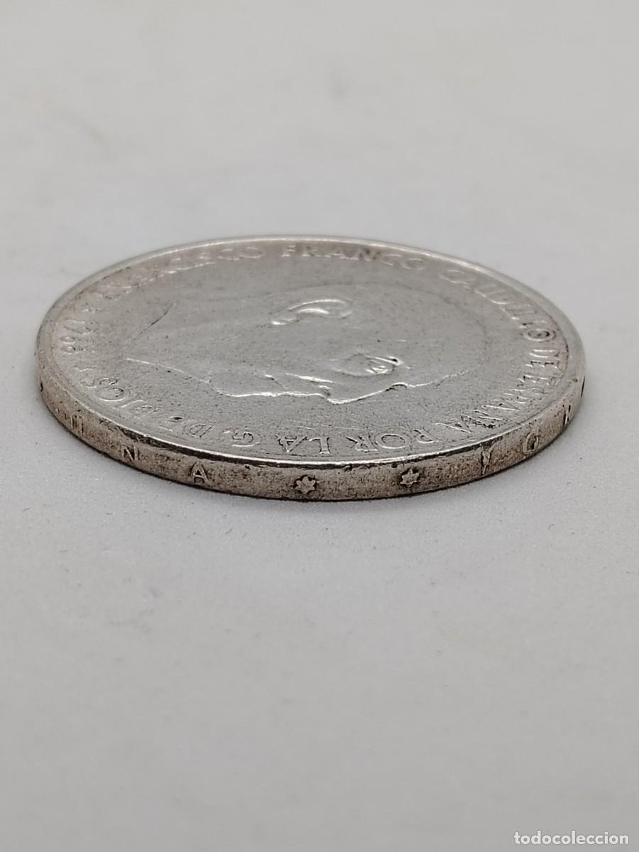 Monedas Franco: moneda de plata 800/1000 de 100 pesetas - Foto 2