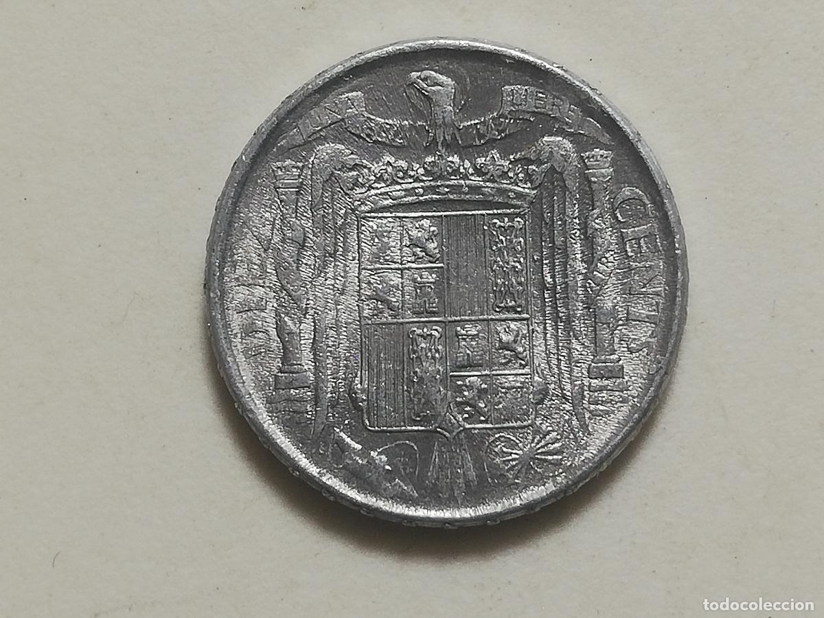 Monedas Franco: MONEDA 10 CENTIMOS 1945, ALUMINIO - Foto 2