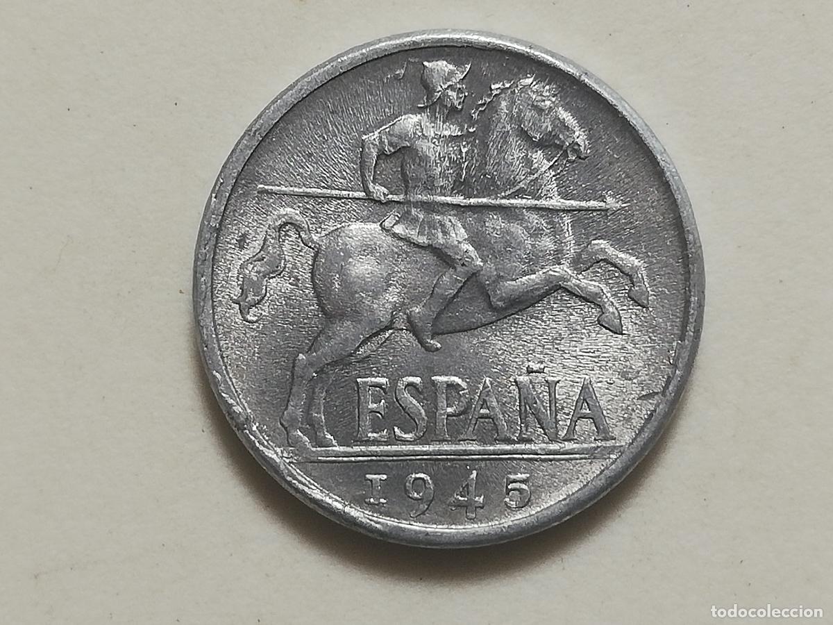 Monedas Franco: MONEDA 10 CENTIMOS 1945, ALUMINIO - Foto 1