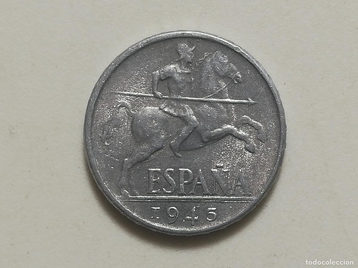 Monedas Franco: MONEDA 10 CENTIMOS 1945, ALUMINIO - Foto 1