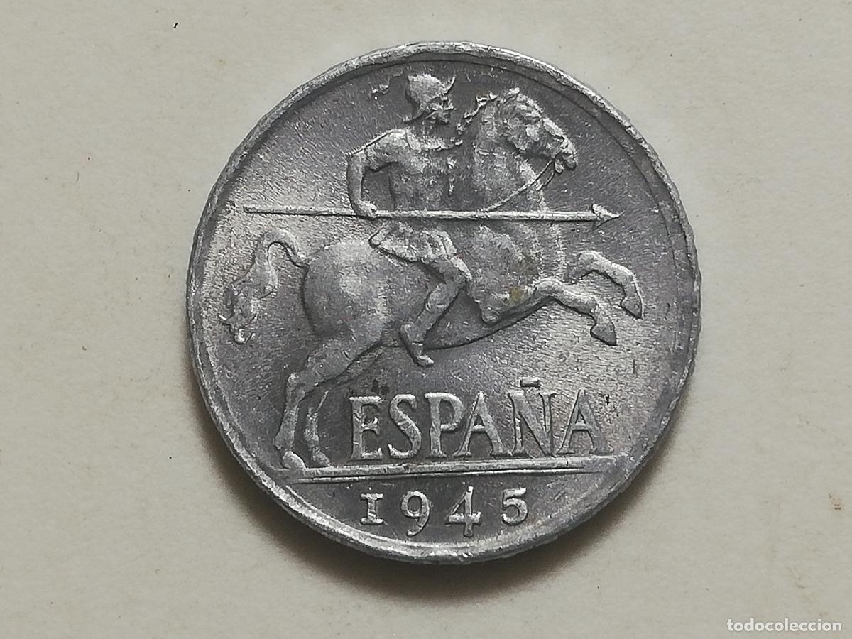 Monedas Franco: MONEDA 10 CENTIMOS 1945, ALUMINIO - Foto 1