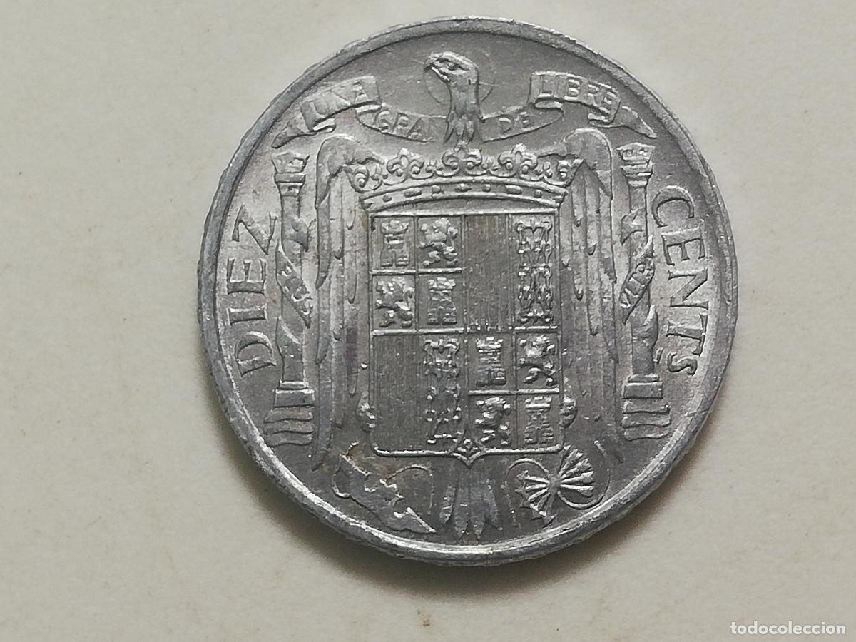Monedas Franco: MONEDA 10 CENTIMOS 1953, ALUMINIO - Foto 2