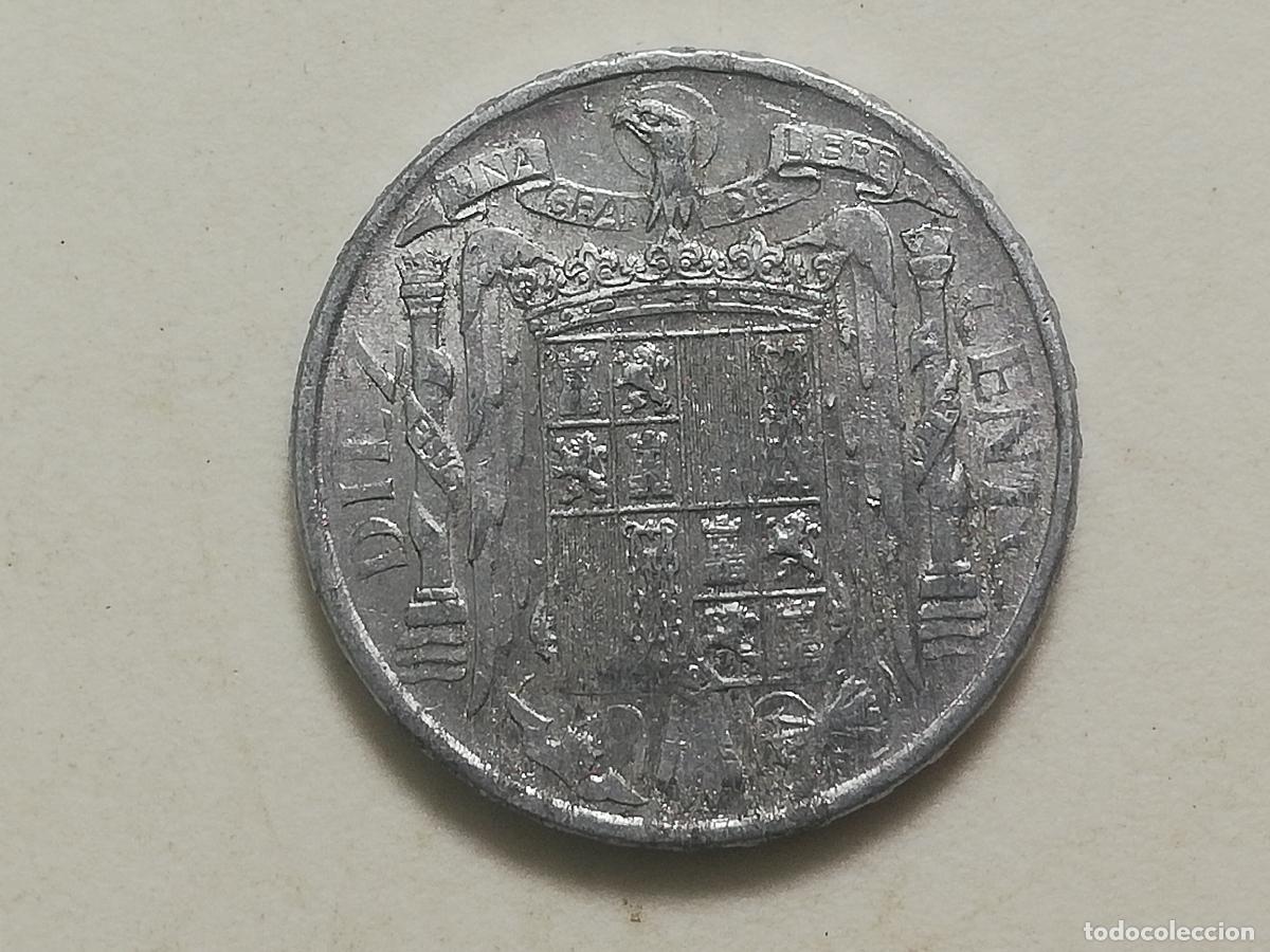 Monedas Franco: MONEDA 10 CENTIMOS 1953, ALUMINIO - Foto 2