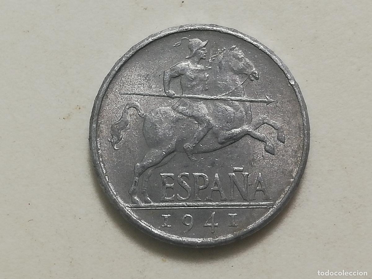 Monedas Franco: MONEDA 5 CENTIMOS 1941, ALUMINIO, PLVS CON V - Foto 1