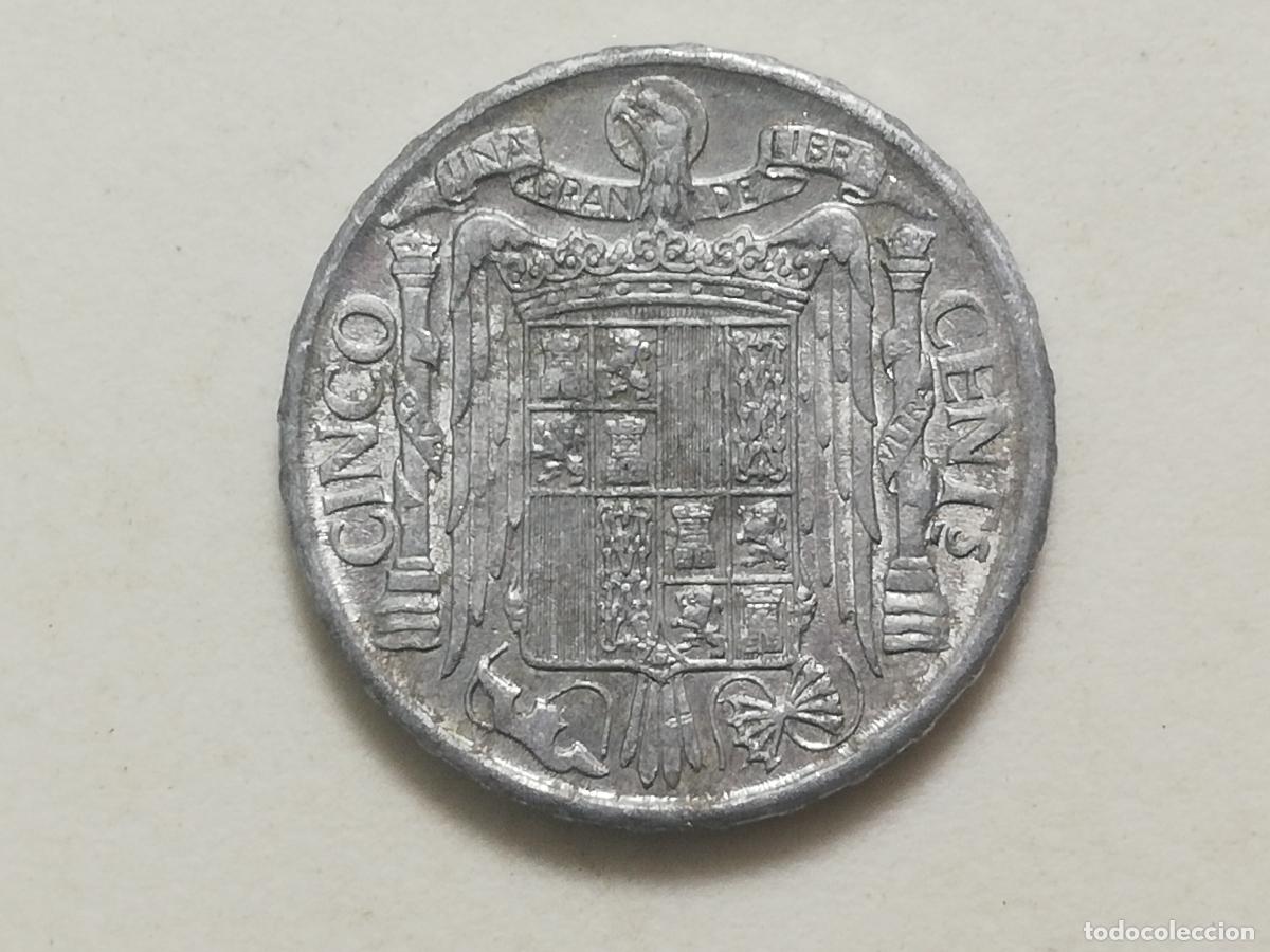 Monedas Franco: MONEDA 5 CENTIMOS 1941, ALUMINIO, PLVS CON V - Foto 2