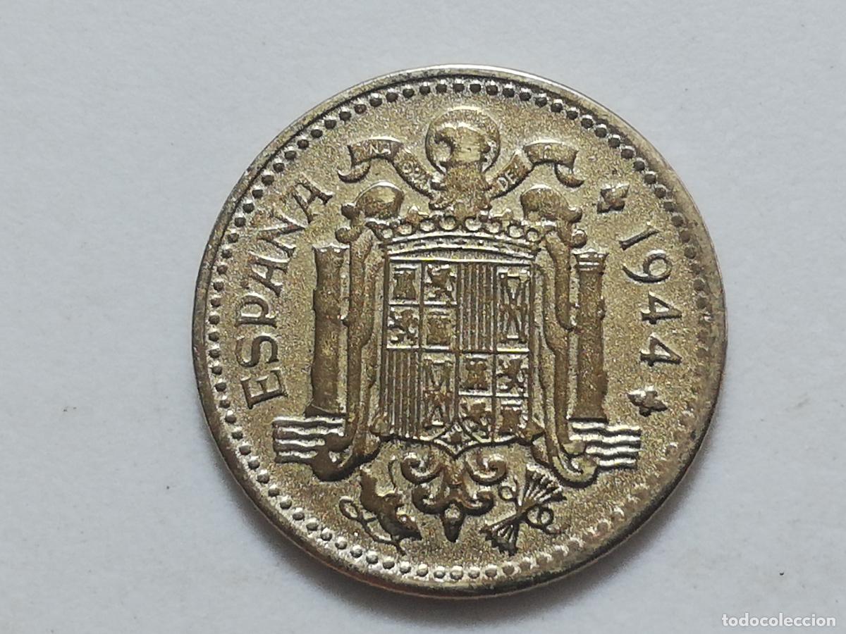 Monedas Franco: MONEDA 1 PTAS, 1944 EBC+ - Foto 2
