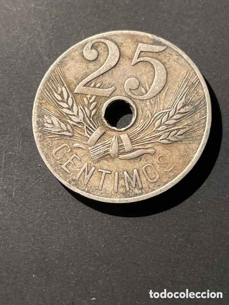 Monedas Franco: Espa&ntilde;a a&ntilde;o 1927 25 ctm - Foto 1