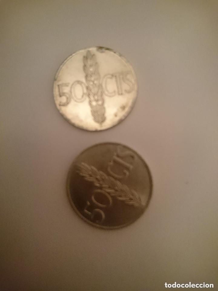 Monedas Franco: 2 MONEDAS DE 50 CENTIMOS ESPA&Ntilde;OLAS ANTIGUAS - Foto 1