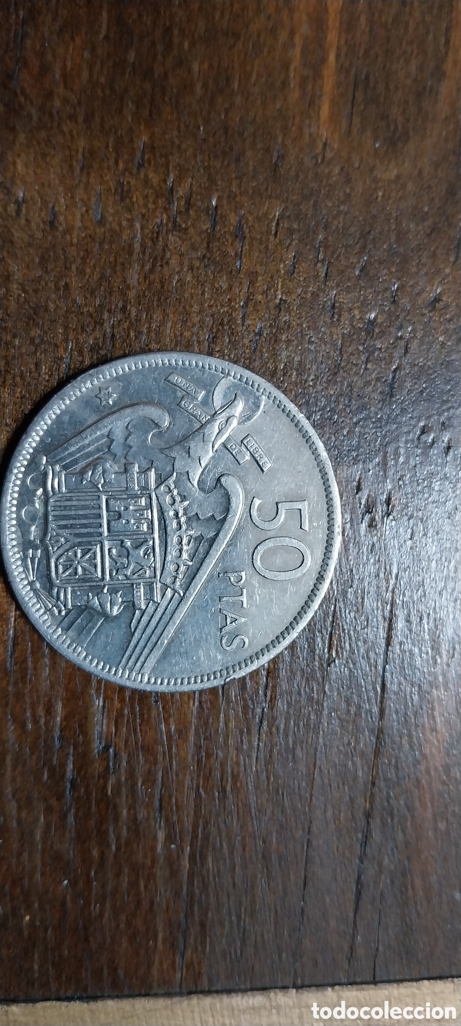 Monedas Franco: Moneda 50 Ptas A&ntilde;o 1957 * 71 - Foto 2