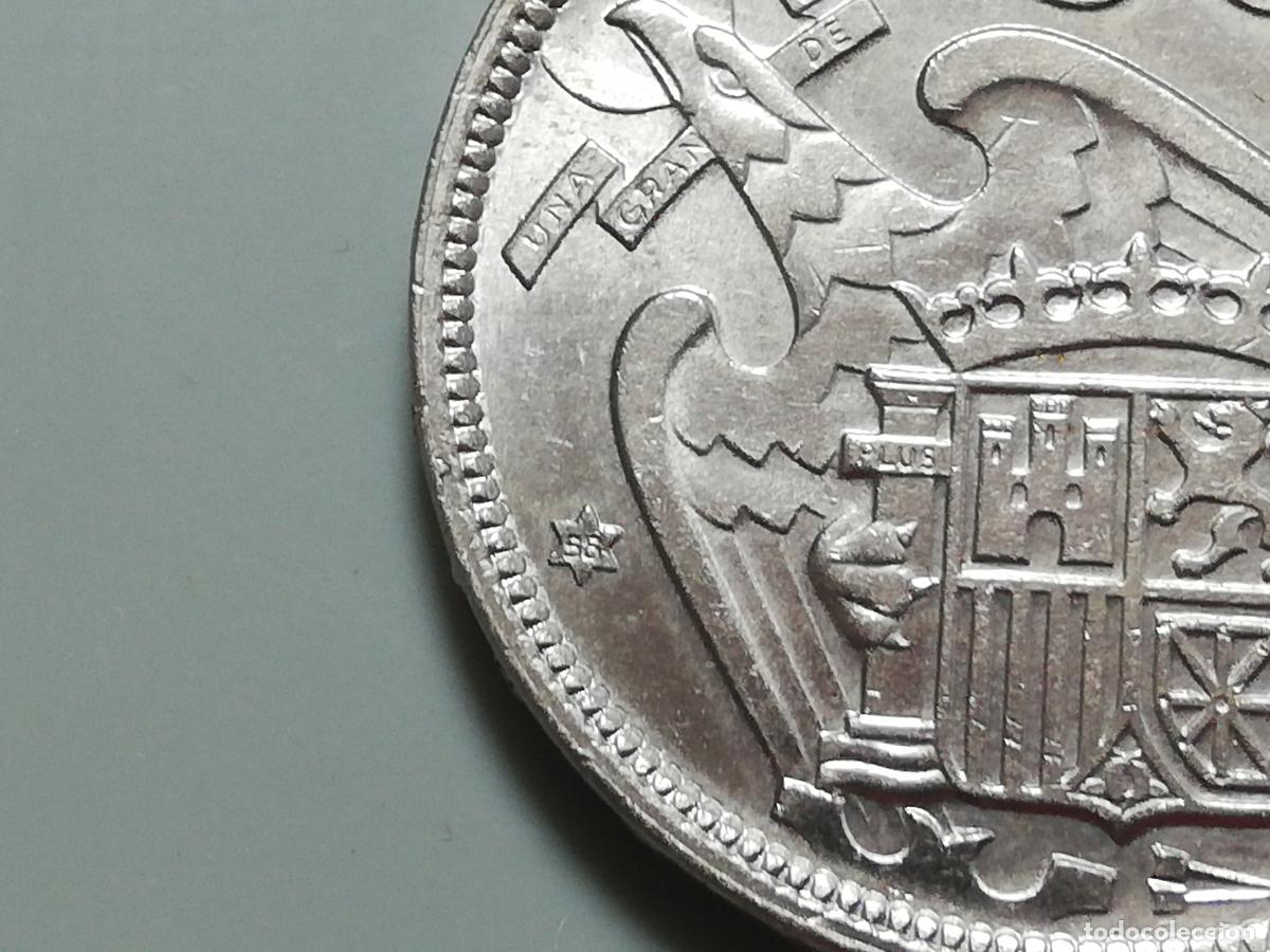 Monedas Franco: MONEDA 50 PTAS 1957 ESTRELLA 58, EBC - Foto 3