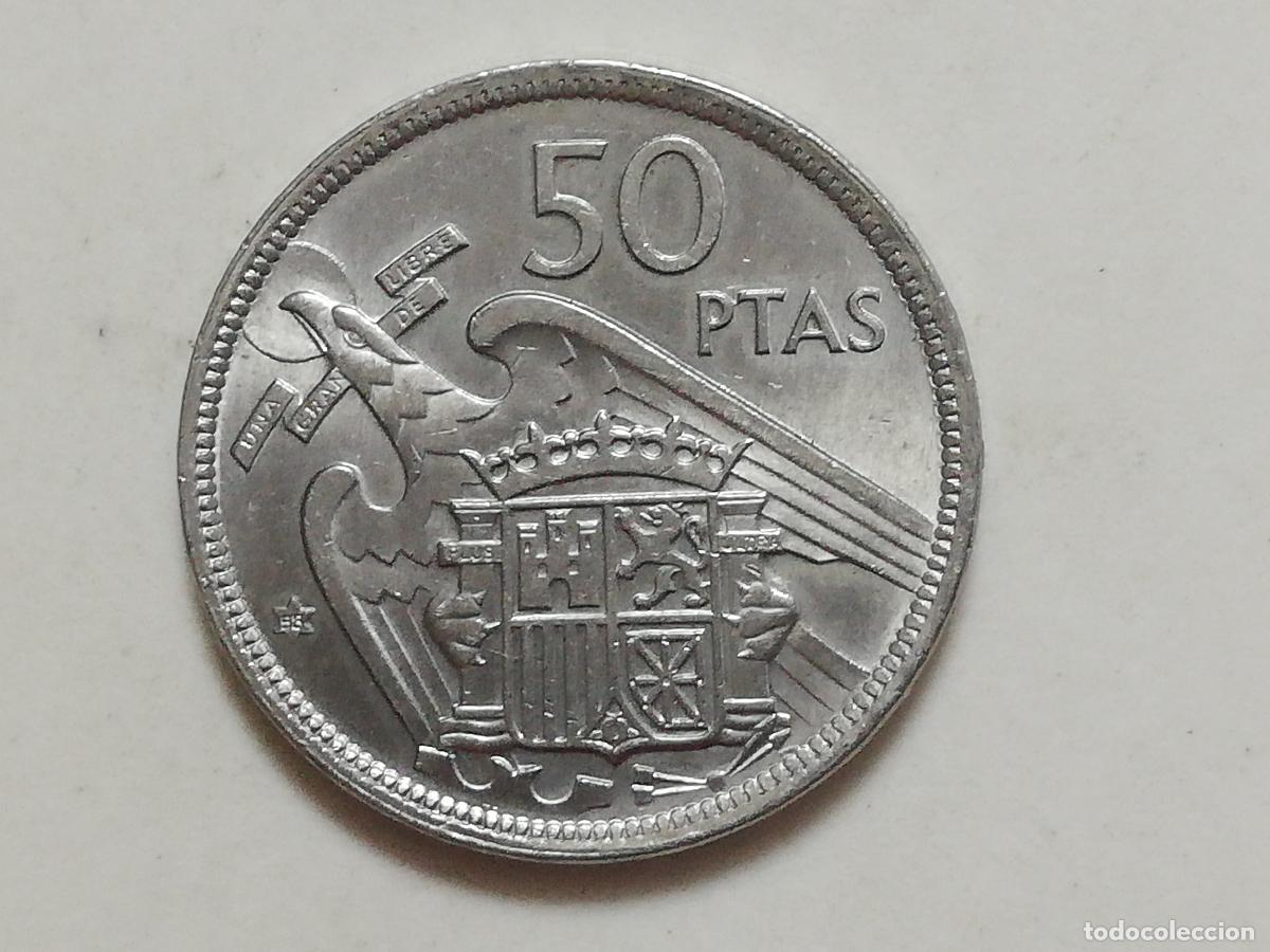 Monedas Franco: MONEDA 50 PTAS 1957 ESTRELLA 58, EBC - Foto 1