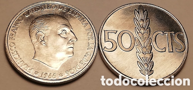 Monedas Franco: 50 C&Eacute;NTIMOS ESPA&Ntilde;A 1966 *73 S/C - Foto 1