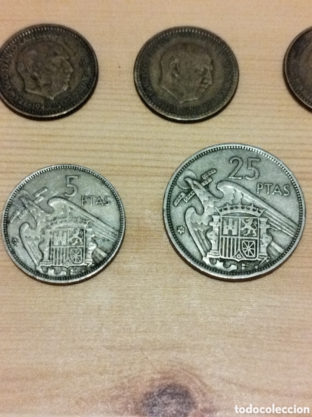 Monedas Franco: Lote de 11 monedas del estado espa&ntilde;ol - Foto 4