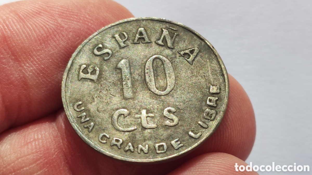 Monedas Franco: Moneda 10 c&eacute;ntimos I a&ntilde;o triunfal - Foto 3