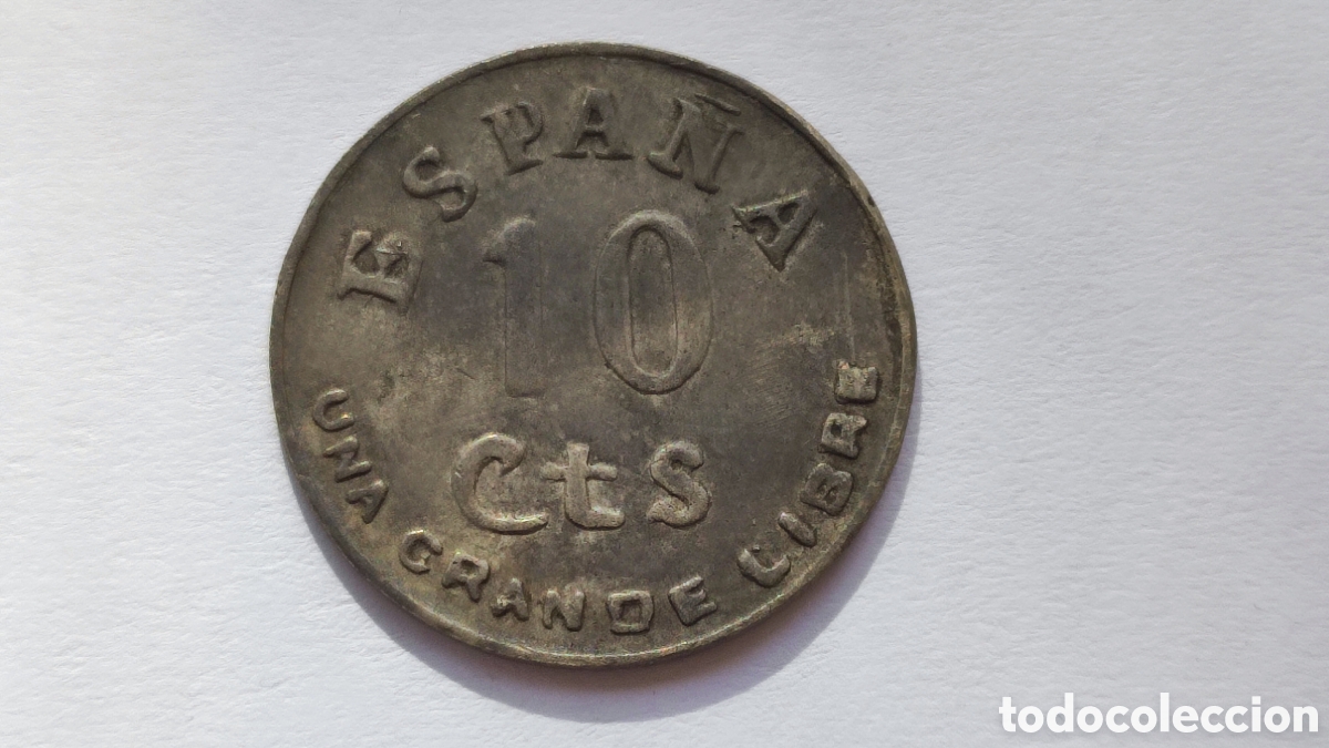 Monedas Franco: Moneda 10 c&eacute;ntimos I a&ntilde;o triunfal - Foto 1