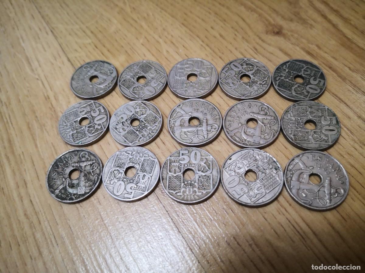 Monedas Franco: Monedas 50 c&eacute;ntimos 1949 1963 - Foto 1