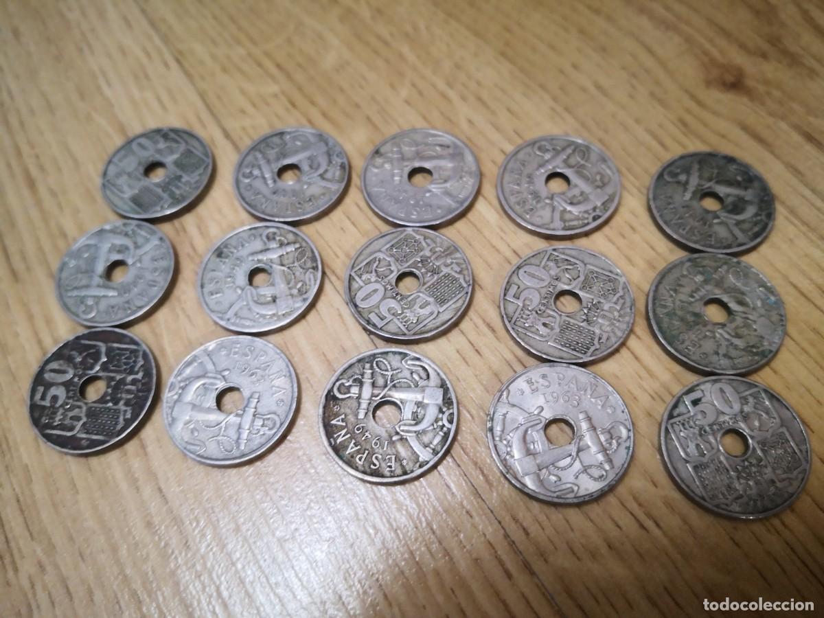 Monedas Franco: Monedas 50 c&eacute;ntimos 1949 1963 - Foto 2