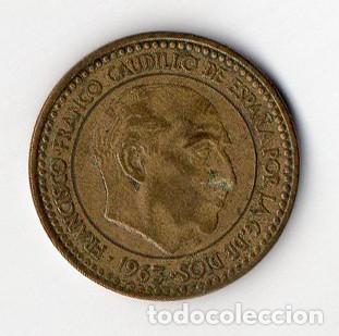 Monedas Franco: Peseta 1963 * 64 - Error acu&ntilde;aci&oacute;n - Foto 3