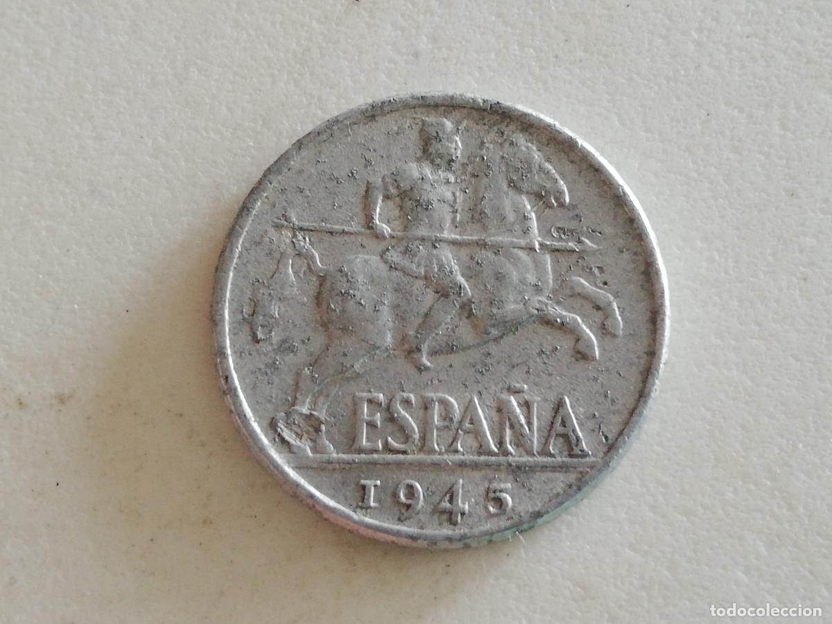 Monedas Franco: MONEDA 10 CENTIMOS 1945, ALUMINIO - Foto 1