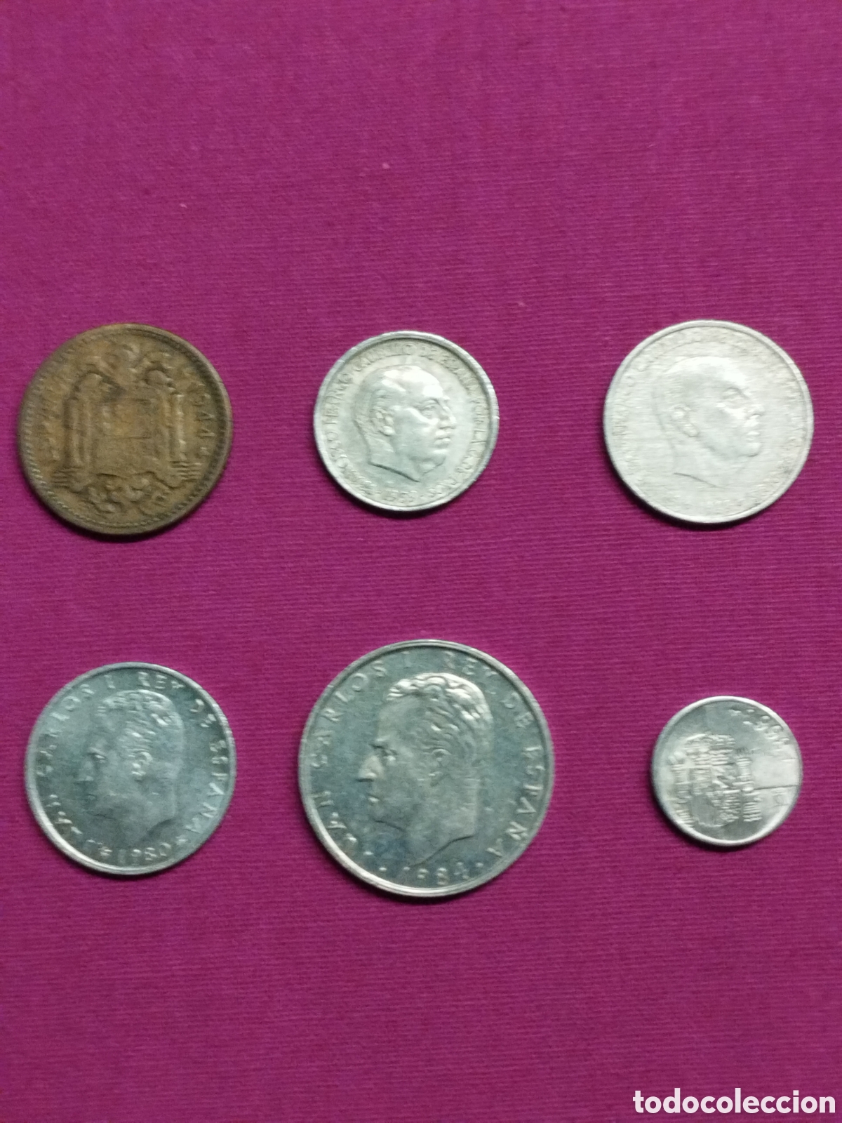 Monedas Franco: Seis (6) monedas diversas - Foto 2
