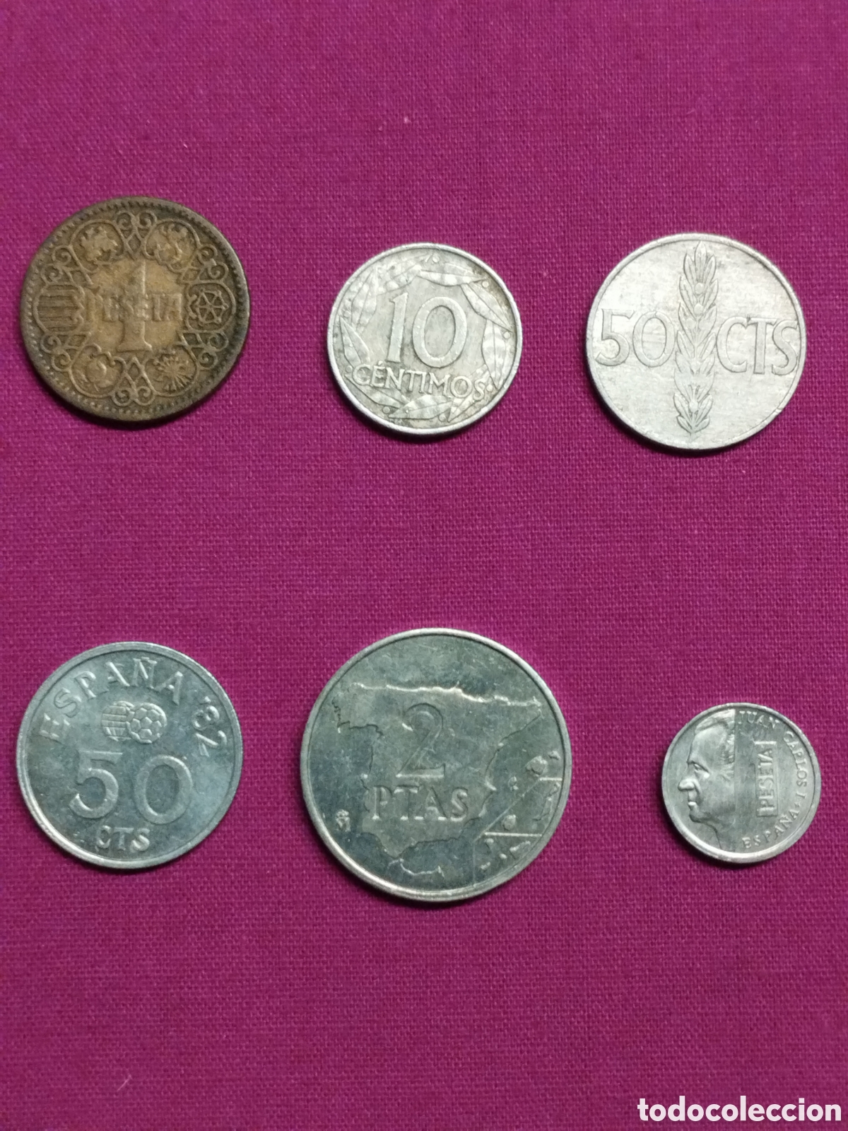 Monedas Franco: Seis (6) monedas diversas - Foto 1