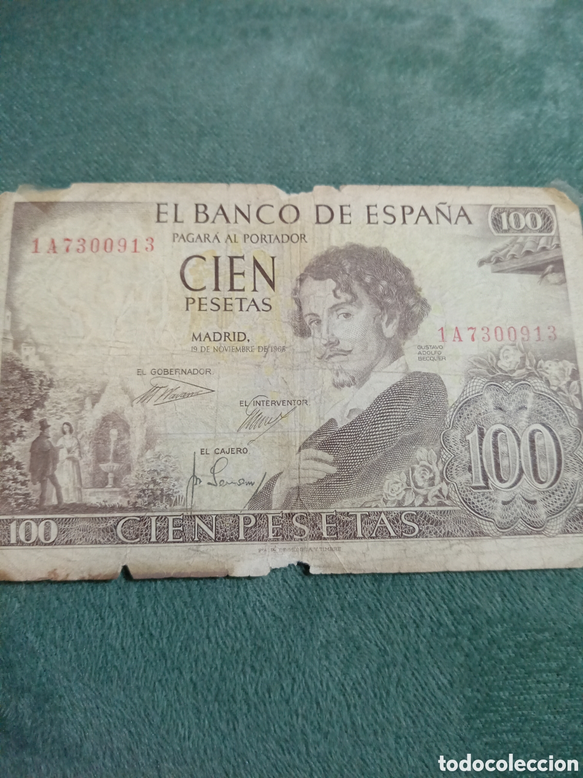 Monedas Franco: Billete de Espa&ntilde;a de 1965 - Foto 1
