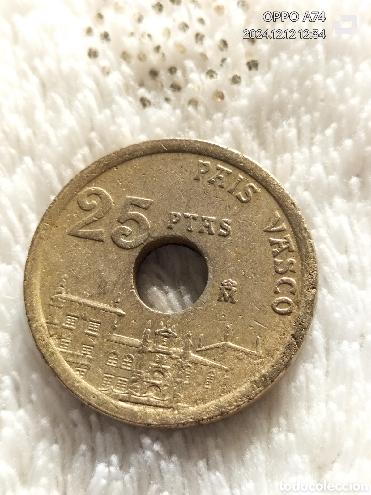 Monedas Franco: Moneda 25 ptas pa&iacute;s vasco - Foto 4